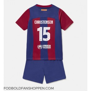 Barcelona Andreas Christensen #15 Hjemmebanetrøje Børn 2023-24 Kortærmet (+ Korte bukser)